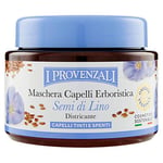 PROVENZALI - Masque capillaire à base de graines de lin pour démêler les cheveux colorés et ternes, 98,7% d'ingrédients d'origine naturelle, végétalien, végétalien, fabriqué en Italie - 200 ml