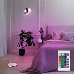 Lampadaire Arc RGB LED Avec Télécommande Dimmable Réglable