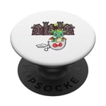 Baby Dragon Coquille d'œuf Château Moyen-Âge Château Conte de fées PopSockets PopGrip Adhésif