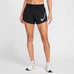 Nike Dri-FIT One Swoosh Hyperbright Mid-rise Brief-lined Shorts - Svart, Komfortable Løpeshorts for Trening