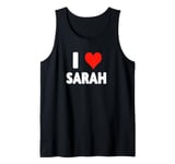 I Love Sarah - Heart Tank Top