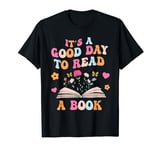 Retro Groovy It's a good day to read a book Women teacher T-Shirt