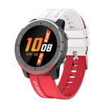 Smartwatch Montre Connectée Femmes Hommes Écran Tactile Complet avec Cardiofrequencemètre Appel Bluetooth Musique Bluetooth Moniteur De Sommeil Pédomètre, Fitness Tracker pour Android iOS,Rouge