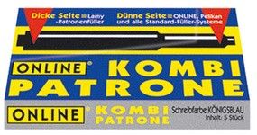 ONLINE cartouches d'encre combi pour stylo plume,