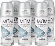 Mum Unperfumed Roll on Deodorant, 48 Hours plus Protection, Alcohol Free Womens