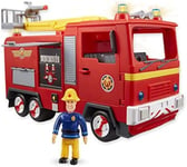 FIREMAN SAM Electronic Spray and Play Jupiter fire engine, free-wheeling with l