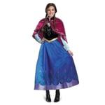 Vuxen Prinsessan Anna Kostym Jul Cosplay Fancy Dress Outfit_y -HG L