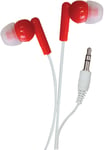 SoundLab Lightweight In-Ear Digital Stereo Phone Audio Earphones Headphones Red