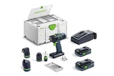 Festool Cordless Drill T 18 plus3 HPC 4,0 I-Set