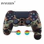 Camouflage Du Désert - Capuchons De Protection Antidérapants En Silicone Pour Manette Sony Dualshock 4, Ps4 Pro Slim, Capuchons De Poignée Analogiques