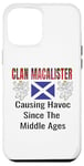 Coque pour iPhone 15 Plus Clan MacAlister Tartan Nom de famille écossais Scotland