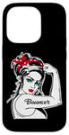 iPhone 14 Pro Female Bouncer Rosie The Riveter Pin Up Girl Bouncer Case