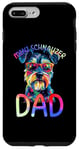 Coque pour iPhone 7 Plus/8 Plus Mini Schnauzer Dad Color Pop Art Hommes Mini Schnauzer Lovers