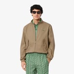 Lacoste Blouson Harrington twill déperlant Taille 44 - XS Beige