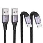 Câble Usb C Chargeur Pour Samsung Galaxy A12 S21 S20 Fe S8 S9 S10 A20e A50 A51,A3 A5 2017,A8 2018,Xiaomi Redmi Note 11 10 9 Pro 9s 8t 8 7,Mi 10 10t 11 11t Lite Pro,Mi A3 A2,Charge Rapide 1m 2m