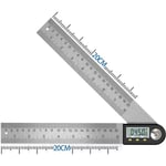 Numérique Angle Finder 0-360 ° Numérique Inclinomètre En Acier Inoxydable Rapporteur D'angle Règle avec LCD Affichage pour Travail Du Bois