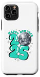 iPhone 11 Pro New Year 2025 Disco Ball Party NYE New Year Eve Retro Aqua Case