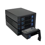 FANTEC 2553 WR-C3141-12G/6G SAS/SATA 12G backplane housing for 4× 3.5"/2.5" HDD/SSD on a Tray in a 3X 5.25 Module