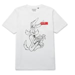 T-Shirt Looney Tunes ACME Capsule Coyote Contour - Blanc - S - Blanc