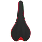 DAUERHAFT Soft Eva Cushion Feels Comfortable Bike Saddle Seat for Long Distance Riding,for Hybrid Bike, Etc(Black red)