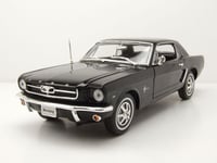 WELLY - Voiture de 1964 couleur noir – FORD Mustang - 1/18 - WEL12519NOIR