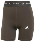 adidas TECHFIT Short Leggings, Cuisses aux femmes, shadow olive,