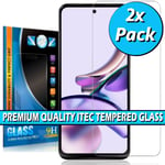 For Motorola Moto G13 Clear Gorilla Tempered Glass Screen Protector Film Cover