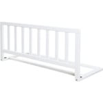 ROBA Barrière de Lit en Bois 90 cm - Protection Anti-Chute Sûre pour Bébés et Enfants - 18 mois à 5 Ans - Montage Facile - Blanc