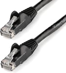 Câble réseau Cat6 Gigabit UTP sans crochet de 3m - Cordon Ethernet RJ45 anti-accroc - M/M - Noir (N6PATC3MBK).[G78]