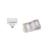 Modulært stik RJ45 UTP 8P/8C - 10-pak med pass-through-design