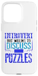 Coque pour iPhone 15 Pro Max Puzzle Lover Introverti discutera des puzzles Fun Puzzler