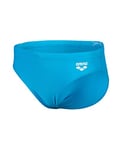 Arena Boy's Swim Briefs Graphic, Turquoise-White, 6-7 Years