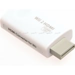 Convertisseur Adaptateur Console Wii vers HDMI TV Vidéo et Audio 3.5 mm Sortie