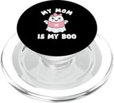 Costume de fantôme pour fille « My Mom Is My Boo » - Rose - Kawaii PopSockets PopGrip pour MagSafe