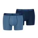 Puma 2P Men Everyday Basic Boxer Denimblå bomull Large Herre