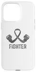 Coque pour iPhone 15 Pro Max Combattant de sensibilisation au cancer du cerveau