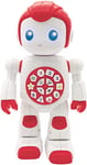 Lexibook Lexibook-ROB15DE Powerman First interactif éducatif Jouet pour Enfants Danse Jeu Musique Quiz Chiffres Formes Couleurs Garçon Fille Smart Robot Junior Rouge/Blanc, ROB15DE