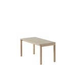 Muuto - Couple Coffee Table / 40 x 84 x 40 cm - 1 Wavy - Sand/Oak - Soffbord - Sylvain Willenz - Träfärgad - Glas/Trä