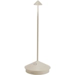 Zafferano - Pina Lampe de Table, Lampe Portable Rechareable, IP54, Crème, 29 cm