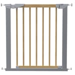 Baby Dan Gate Supreme Tora Silver/Nature Baby Safety Stair Door Gate New