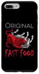 Coque pour iPhone 7 Plus/8 Plus Original Fast Food : Cheval médiéval mangeant un lion - Humour noir