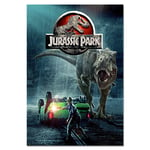 Metal Jurassic Park Poster Sign Tin Aluminium Movie Wall Art Room Dinosaur D2 LG