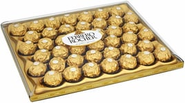 Ferrero Rocher Milk Chocolate Hazelnut Pralines Gift Box of Chocolates 42 Pieces