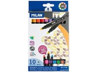 Double-Sided Milan Bicolor Felt-Tip Pens - Wikr-994577