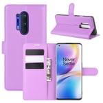 Oneplus 8 Pro      Pu Wallet Case    [Purple]