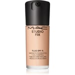 MAC Cosmetics Studio Fix Fluid SPF 15 24HR Matte Foundation + Oil Control mattifying foundation SPF 15 shade N4.5 30 ml