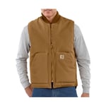 Carhartt V01 INSULATED RIB COLLAR VEST - CARHARTT® BROWN - M