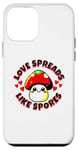 iPhone 12 mini Love Spreads Like Spores Cute Funny Kawaii Mushroom Case