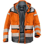 Kübler 13078332-3797-4XL Veste Météo "Reflectiq" Ppe 2 Taille Orange Haute-Vis/Anthracite, 4XL