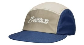 Casquette asics 5 panel cap beige bleu